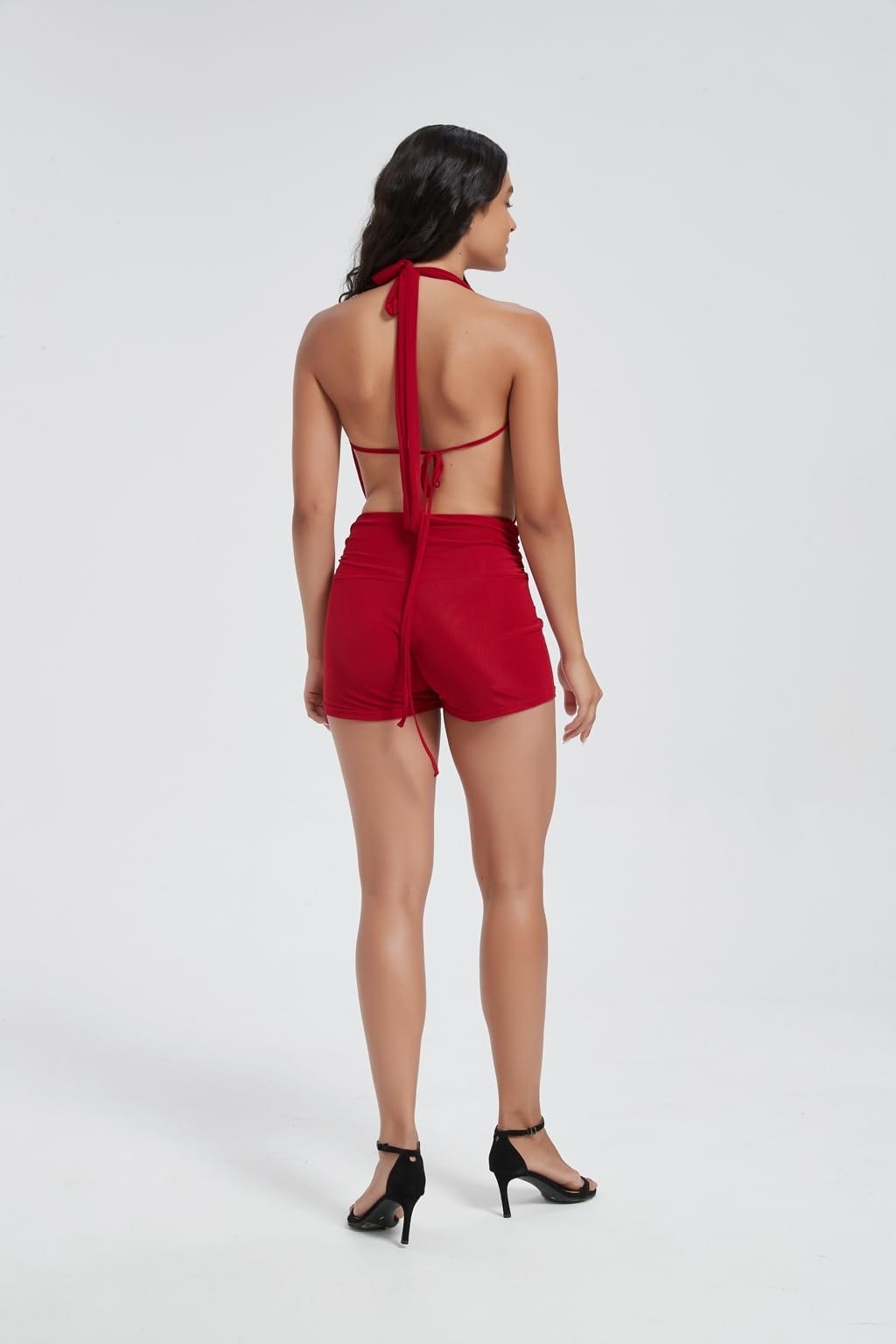Party Outfits for Women 2 Piece Sexy Halter Neck Backless Sexy Two Piece Outfits for Women Club Night 2026