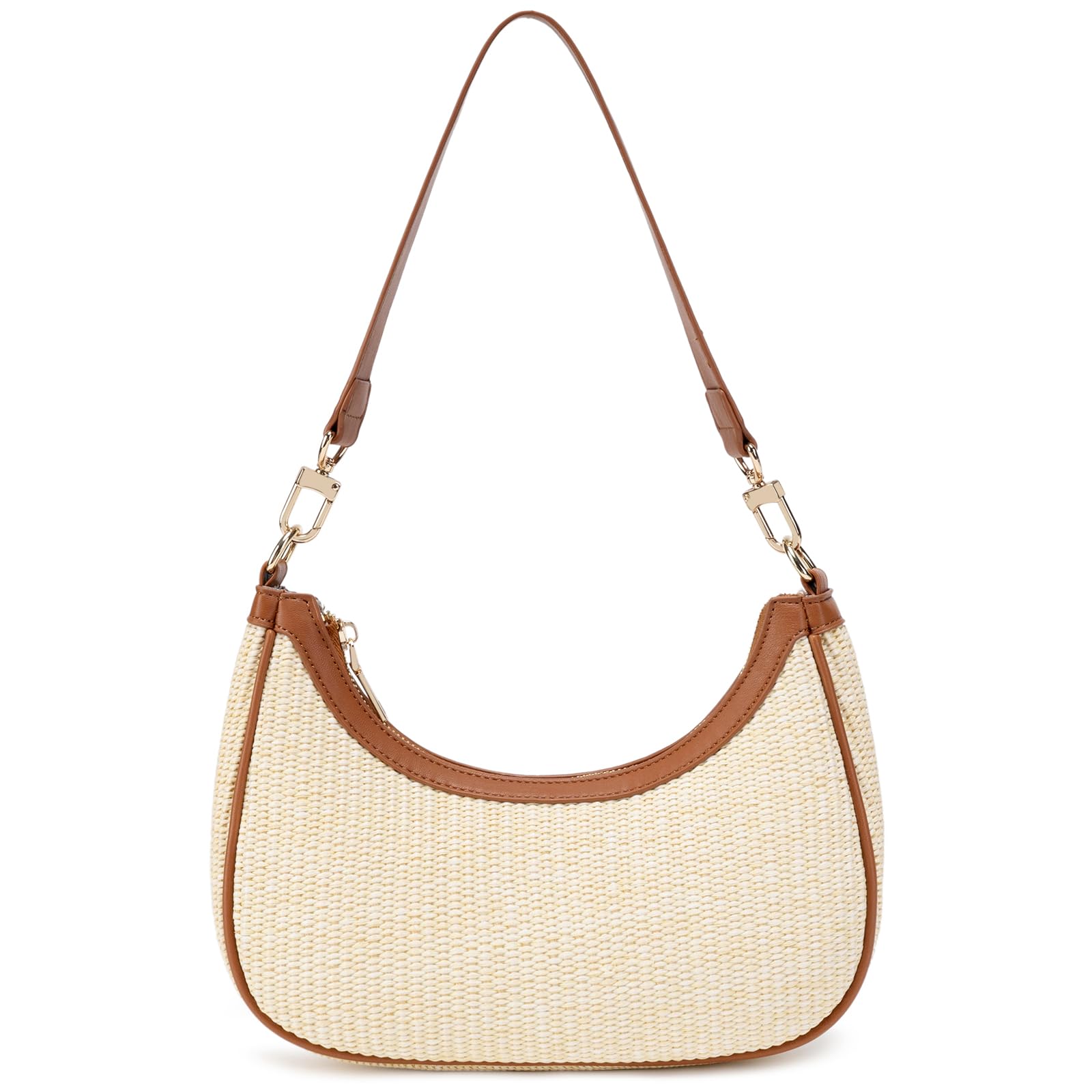 Women's Shoulder Bags Cute Hobo Purses Vintage Handbags with Zipper Lightweight Underarm for Dating Shopping Gift