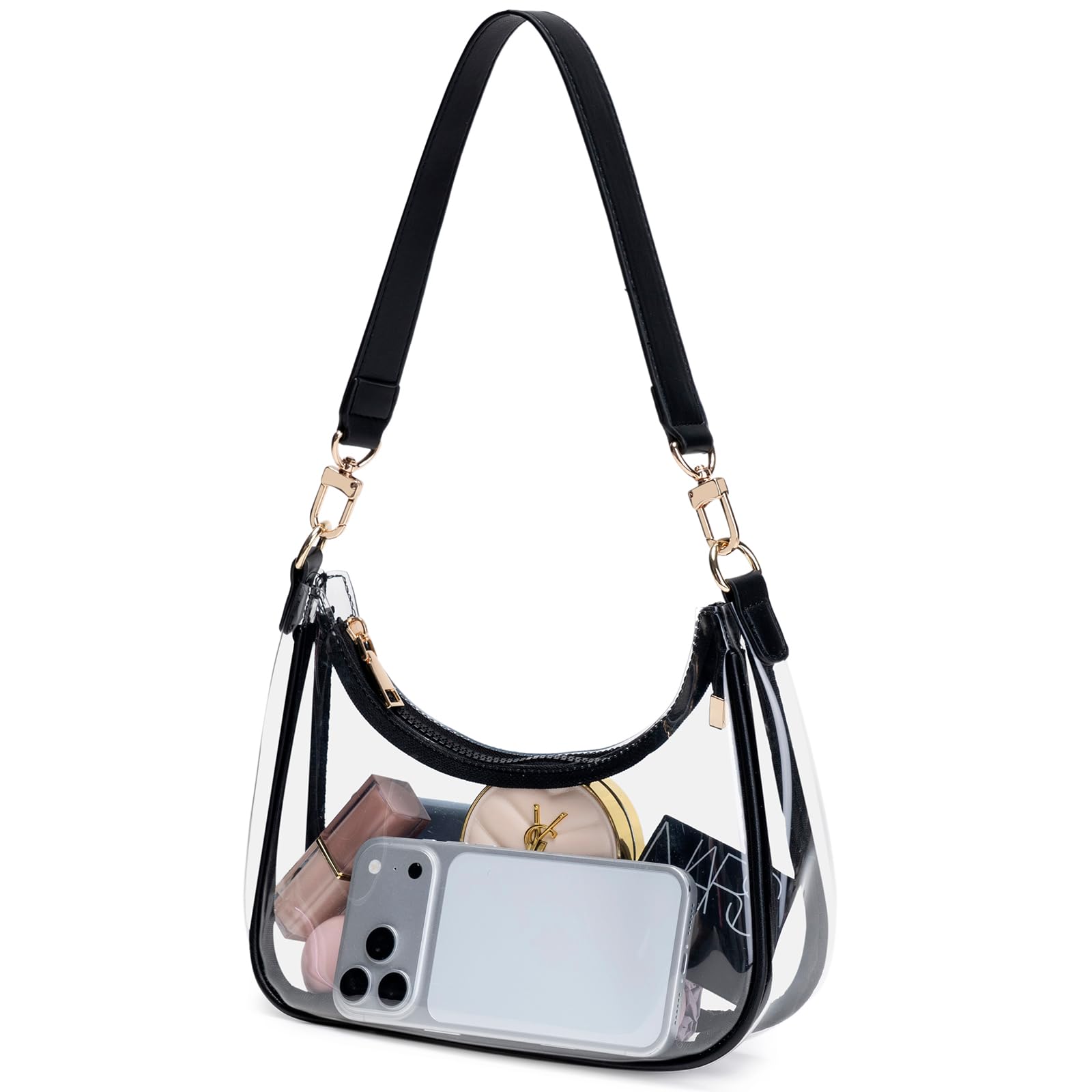 Women's Shoulder Bags Cute Hobo Purses Vintage Handbags with Zipper Lightweight Underarm for Dating Shopping Gift