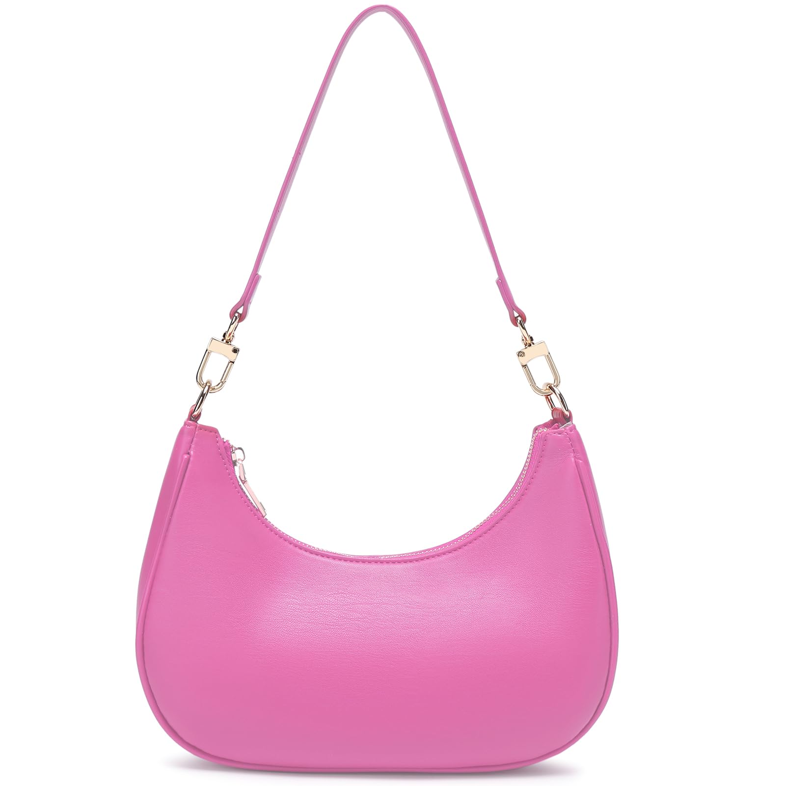 Women's Shoulder Bags Cute Hobo Purses Vintage Handbags with Zipper Lightweight Underarm for Dating Shopping Gift