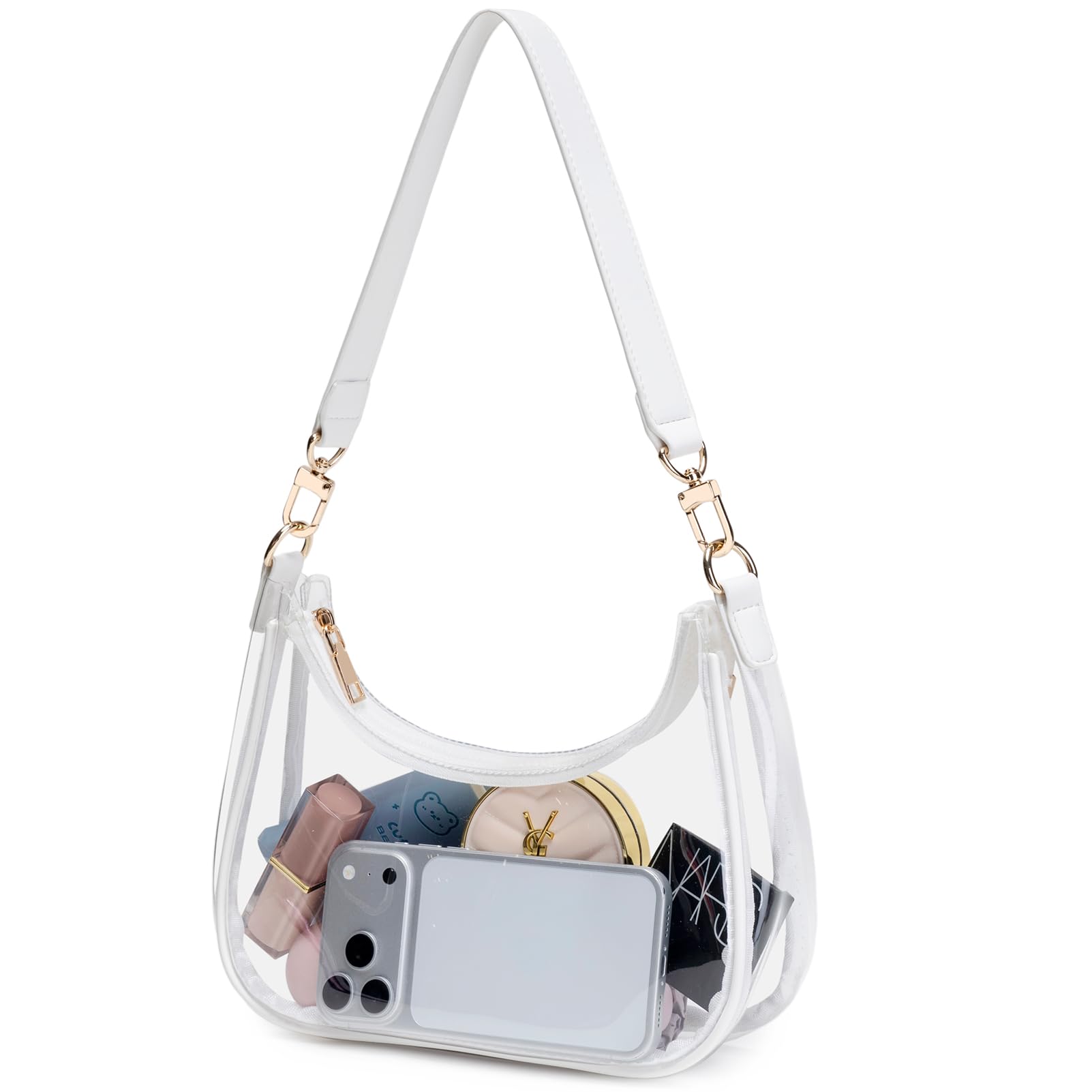 Women's Shoulder Bags Cute Hobo Purses Vintage Handbags with Zipper Lightweight Underarm for Dating Shopping Gift