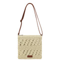 Womens Crochet Mesh Straw Beach Bag Woven Crossbody Shoulder Bag Summer Beach Vacation Purse