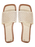Women's Boho Flat Slide Sandals — Hollow Out Open Toe
