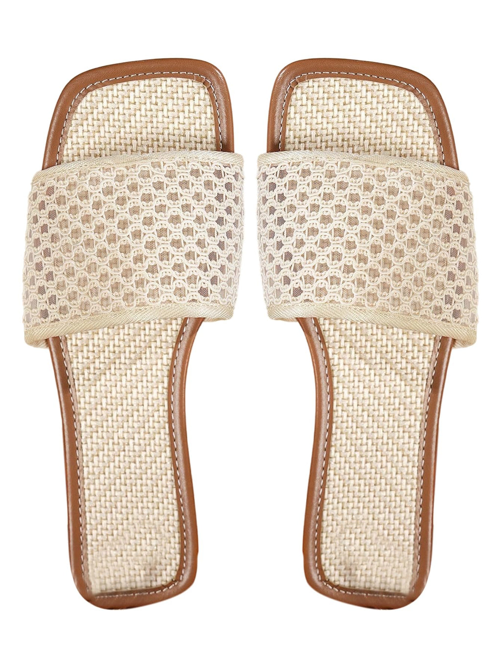 Women's Boho Flat Slide Sandals — Hollow Out Open Toe