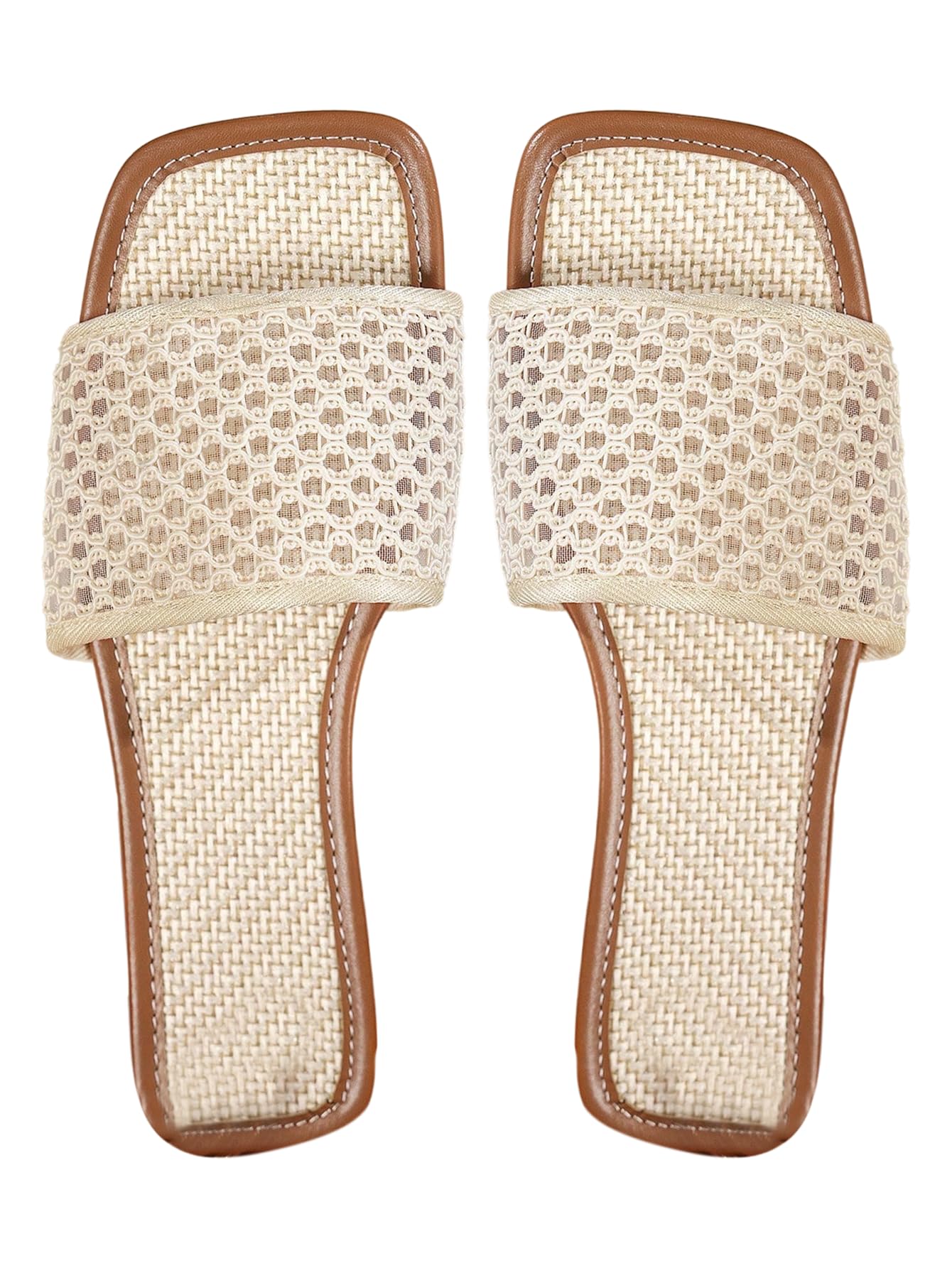 Women's Boho Flat Slide Sandals — Hollow Out Open Toe