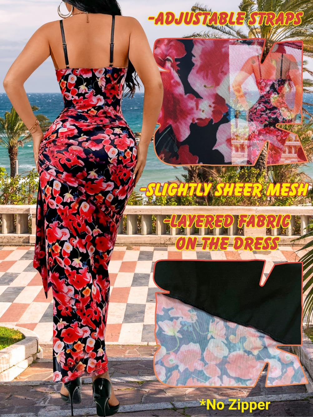 ChiaoLezhee Women's Sexy Lace Bustier Maxi Dress, Built-in Bra Underwire Corset Bodycon Clubwear Festival Outfits