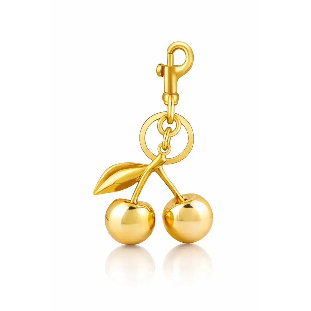 Cherry Purse Charm Keychain for Handbags – Cute Cherry Purse Charm & Strawberry Keychain Gift for Women